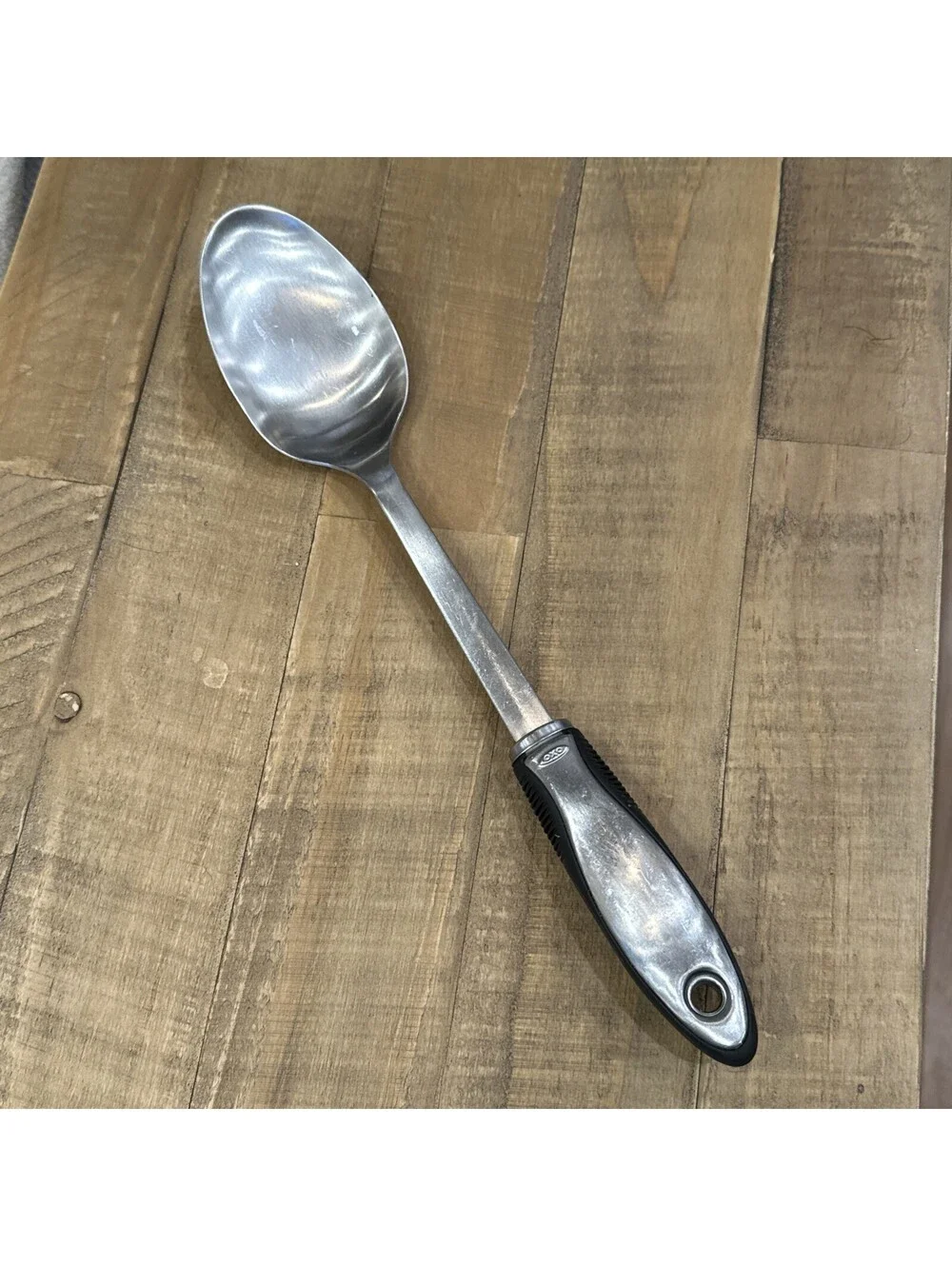 Serving spoon - stainless steel and silicone- OXO Good Grips 14”